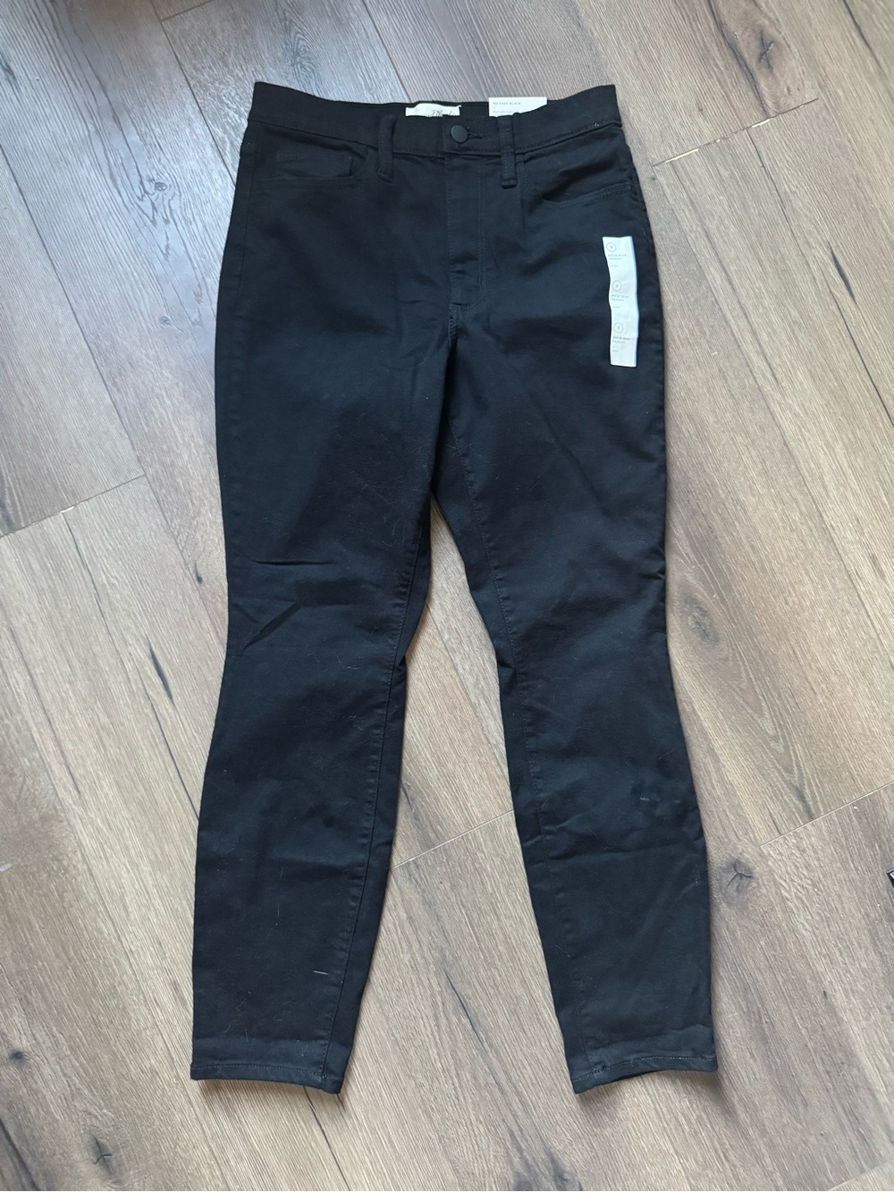 Black Slim Straight Pants
